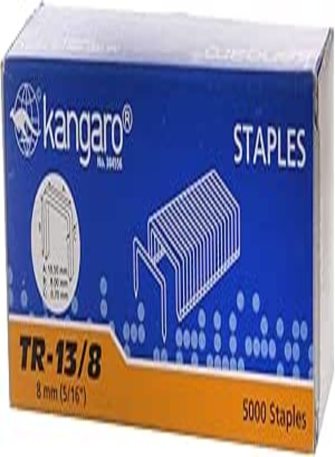 Kangaro TR-13/8 Staples 5000 Staples, Silver